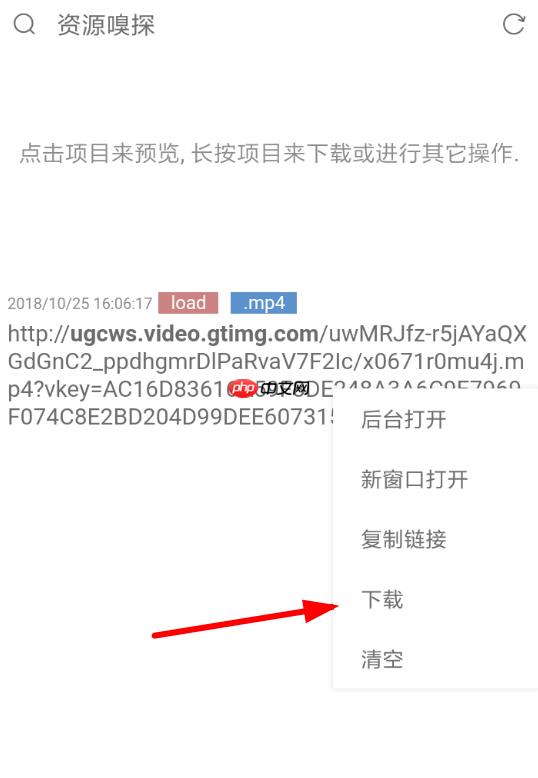 Via浏览器中使用嗅探下载资源的具体操作步骤