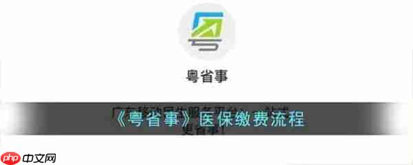 粤省事医保缴费流程 具体介绍