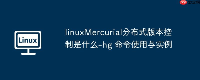 linuxMercurial分布式版本控制是什么-hg 命令使用与实例