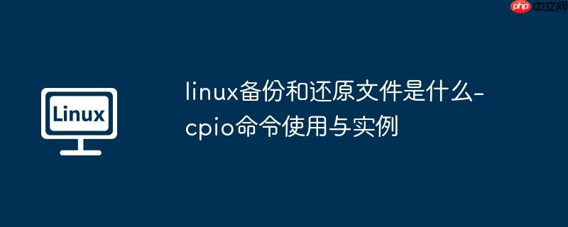 linux备份和还原文件是什么-cpio命令使用与实例