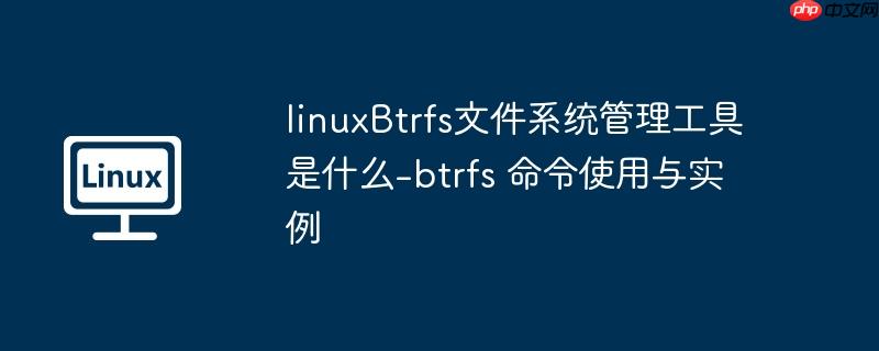 linuxBtrfs文件系统管理工具是什么-btrfs 命令使用与实例