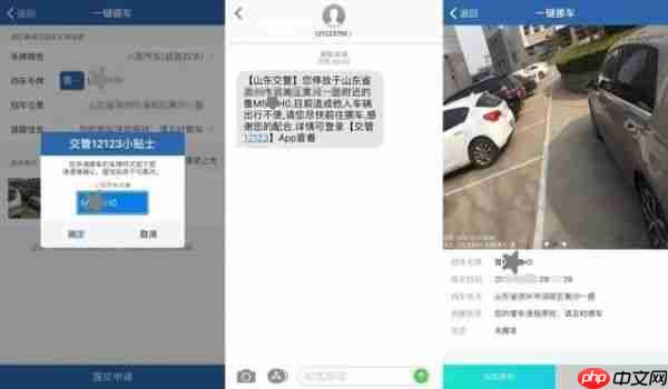 车辆堵路如何通过“交管12123”手机APP挪车?