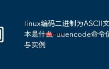linux编码二进制为ASCII文本是什么-uuencode命令使用与实例