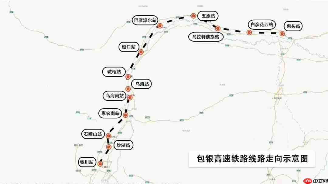 包银高铁包惠段进入联调联试阶段,建成后包头至银川 3 小时可达