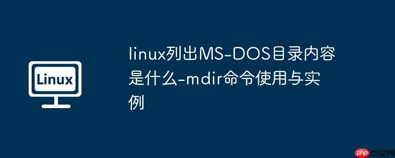 linux列出MS-DOS目录内容是什么-mdir命令使用与实例