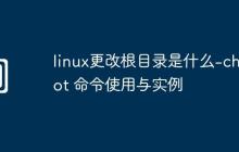 linux更改根目录是什么-chroot 命令使用与实例