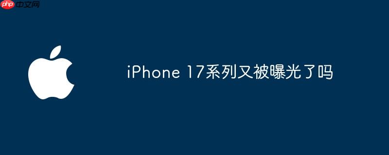 iphone 17系列又被曝光了吗