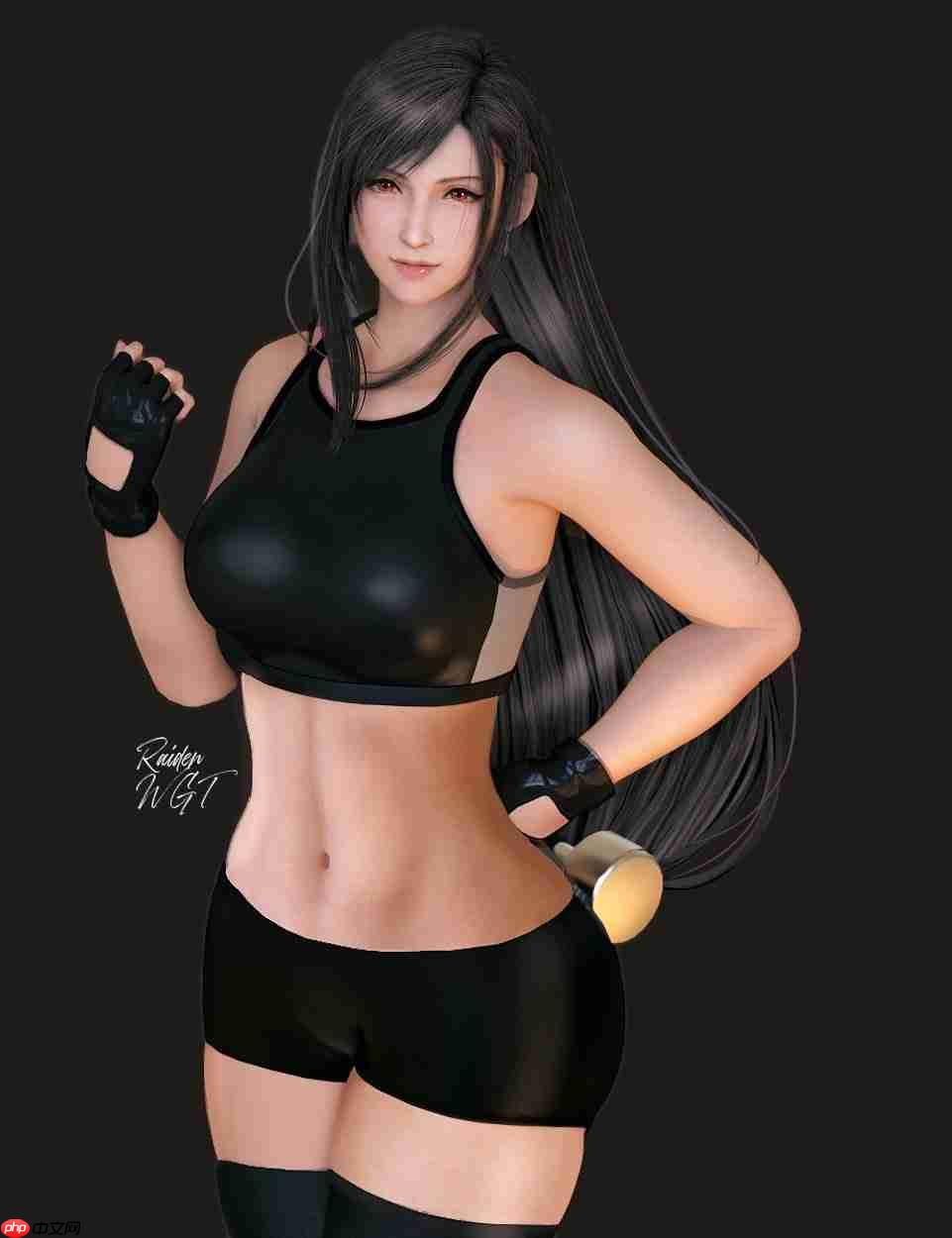 《最终幻想7》蒂法新3D美图 穿其他女角服装不违和