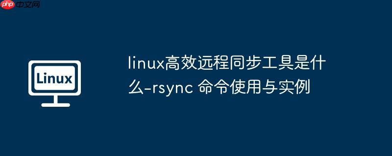linux高效远程同步工具是什么-rsync 命令使用与实例