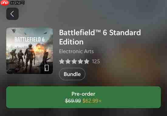 XGPU玩家有福了！购买《战地6》可省10%！