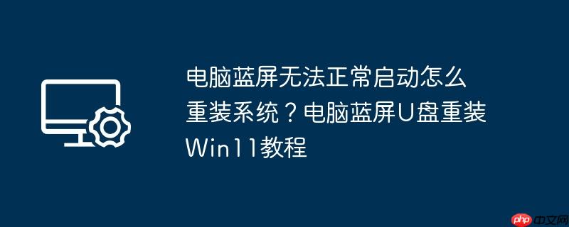 电脑蓝屏无法正常启动怎么重装系统？电脑蓝屏u盘重装win11教程