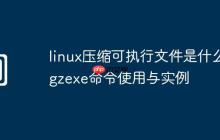 linux压缩可执行文件是什么-gzexe命令使用与实例