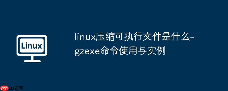 linux压缩可执行文件是什么-gzexe命令使用与实例