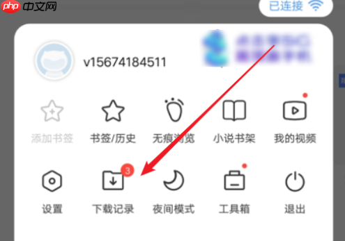 vivo浏览器怎么看下载记录 vivo浏览器查看下载目录方法
