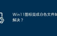 Win11图标变成白色文件如何解决?