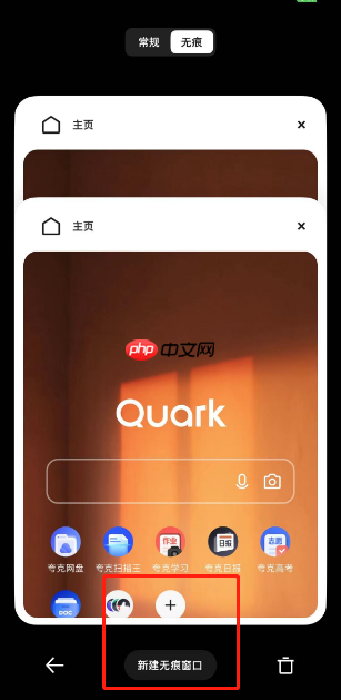 夸克浏览器怎么新建多个窗口?夸克浏览器新建多个窗口的方法