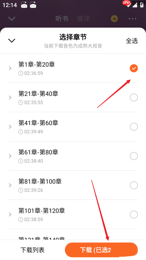 番茄小说如何下载听书音频?番茄小说下载听书音频的方法