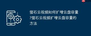 萤石云视频如何扩增云盘容量?萤石云视频扩增云盘容量的方法