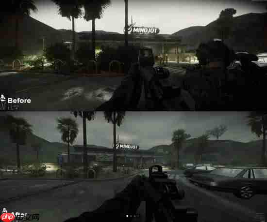 《严阵以待》登陆主机后 玩家发现pc画质缩水了