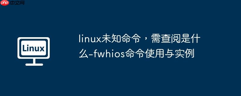 linux未知命令，需查阅是什么-fwhios命令使用与实例-小浪学习网