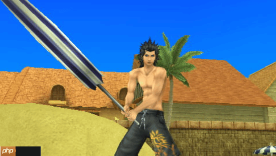 FF7RE官推分享克劳德泳装设定图：向扎克斯致敬！