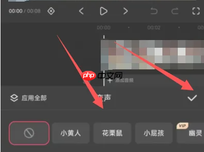 快影视频怎么设置人物变声?快影视频设置人物变声的方法