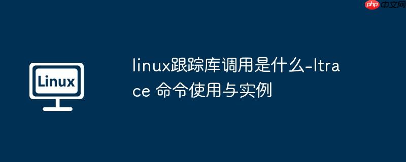 linux跟踪库调用是什么-ltrace 命令使用与实例
