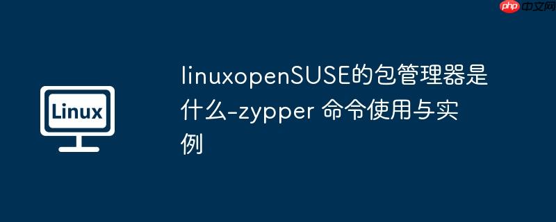 linuxopenSUSE的包管理器是什么-zypper 命令使用与实例