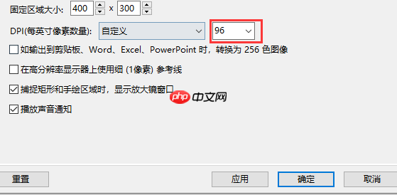 faststone capture怎样设置dpi