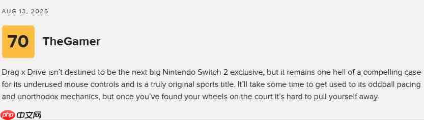 均分63!NS2“轮椅篮球”游戏《Drag x Drive》评分解禁