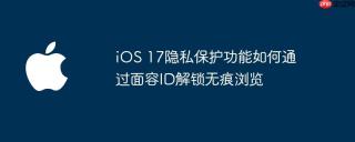 iOS 17隐私保护功能如何通过面容ID解锁无痕浏览