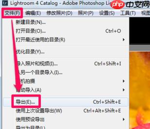 adobe photoshop lightroom怎么保存修改好的图片