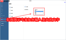 亿图图示专家如何输入竖向的文字