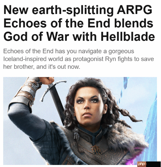 冰岛战神！全新动作rpg《echoes of the end》现已正式发售！