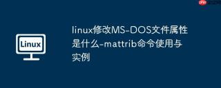 linux修改ms-dos文件属性是什么-mattrib命令使用与实例