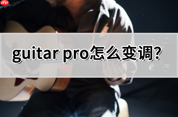 guitar pro怎么变调