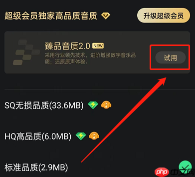 QQ音乐怎么开启臻品音质2.0？QQ音乐开启臻品音质2.0教程