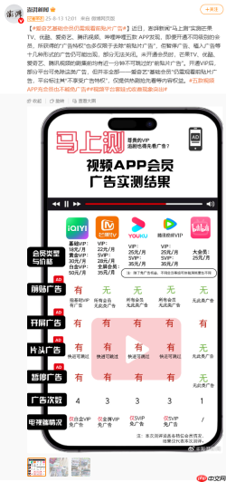 爱优腾影视会员实测广告难除：爱奇艺基础 VIP 完全不减少广告