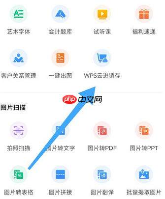 WPS怎样查看WPS云进销存？WPS查看WPS云进销存的方法