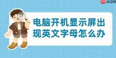 电脑开机显示屏出现英文字母怎么办 分享4个解决方法