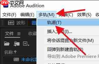 怎么删除Audition空轨道
