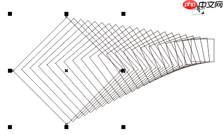 CDR怎么制作旋转风筝渐变线条平面图案