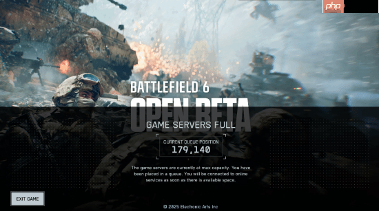 玩家吐槽《战地6》服务器爆满!超20万人排队等待