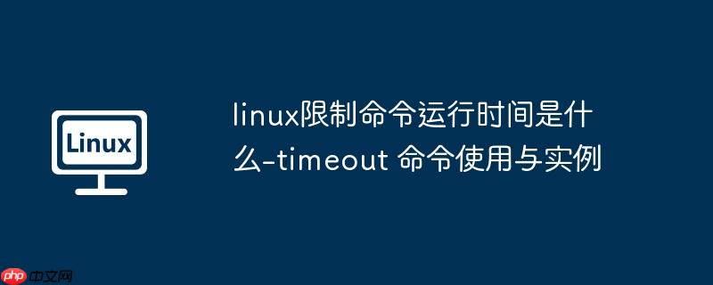 linux限制命令运行时间是什么-timeout 命令使用与实例-小浪学习网