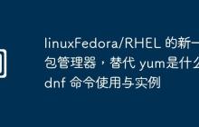 linuxFedora/RHEL 的新一代包管理器，替代 yum是什么-dnf 命令使用与实例