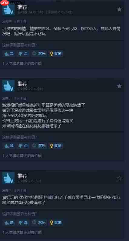 优秀漫改游戏!《鬼灭之刃 火之神血风谭2》Steam多半好评