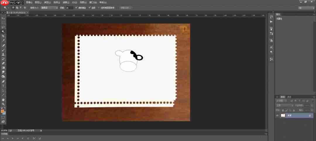 ps怎么手绘卡通奶牛