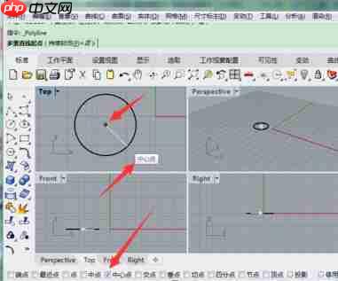 Rhino开启自动捕捉功能的方法