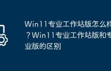 Win11专业工作站版怎么样?Win11专业工作站版和专业版的区别