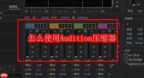 怎么使用audition压缩器